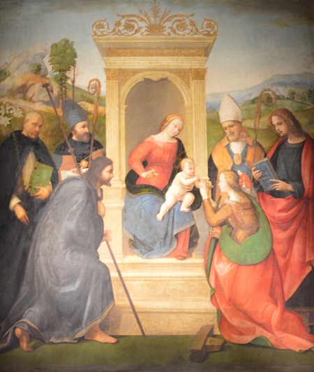 Villa La Quiete-Matrimonio mistico di Santa Caterina di Ridolfo del Ghirlandaio