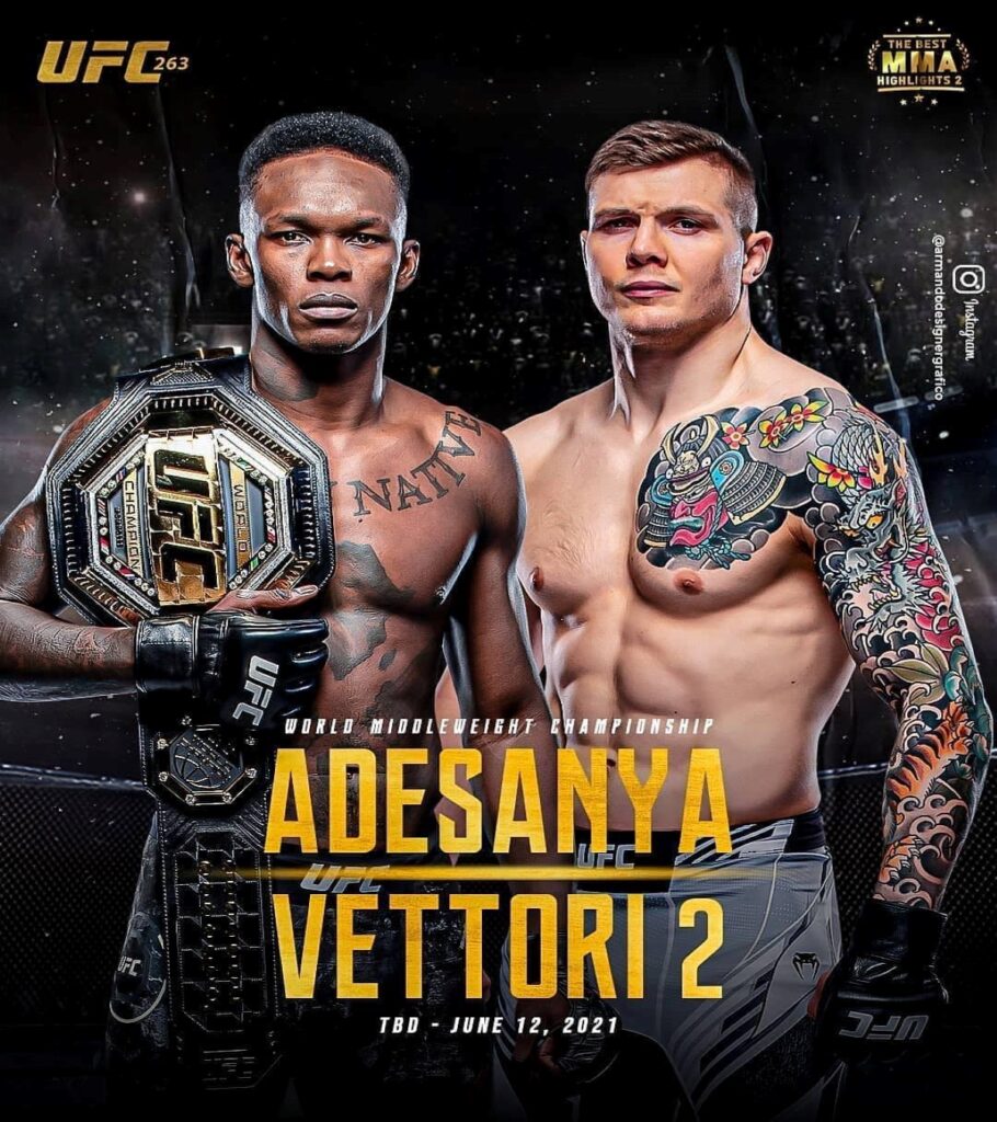Dove vedere replica Vettori Adesanya, streaming e diretta tv (VIDEO HIGHLIGHTS) Dove vedere replica Vettori Adesanya, streaming e diretta tv (VIDEO HIGHLIGHTS)